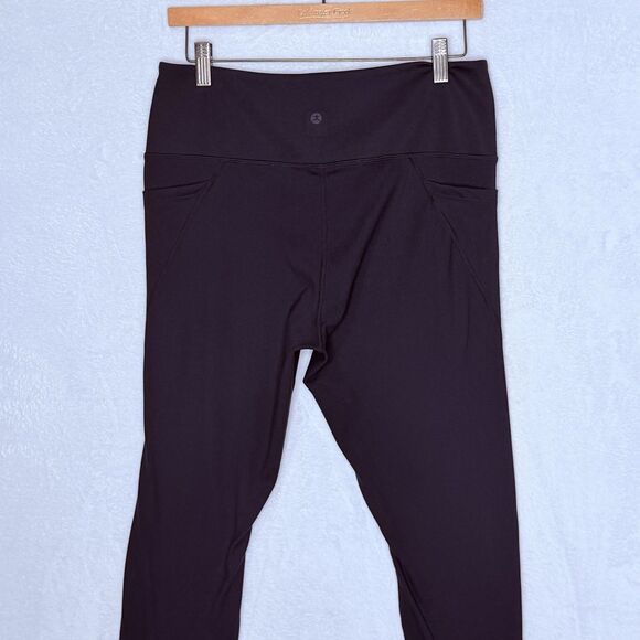 Danskin Ladies' Brushed Leggings Reflective dots Side Pockets Size M Athleisure - Picture 4 of 16